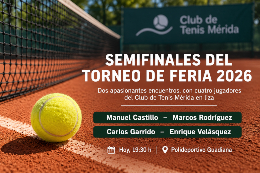 El Club de Tenis Mérida copa las semifinales del Torne...